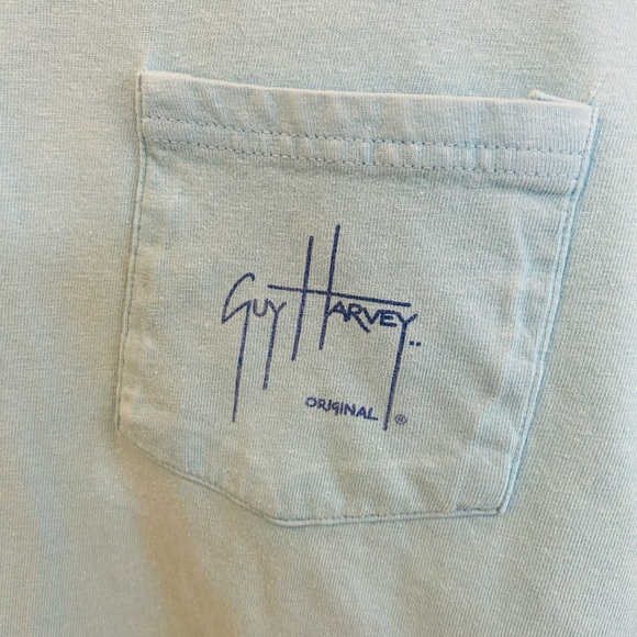 Guy Harvey Blue Water Blue Short Sleeve Tee - Picture 3 of 5